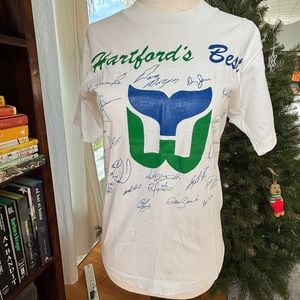 Vintage 80s Rare NHL Hartford Whalers T-shirt | Small
